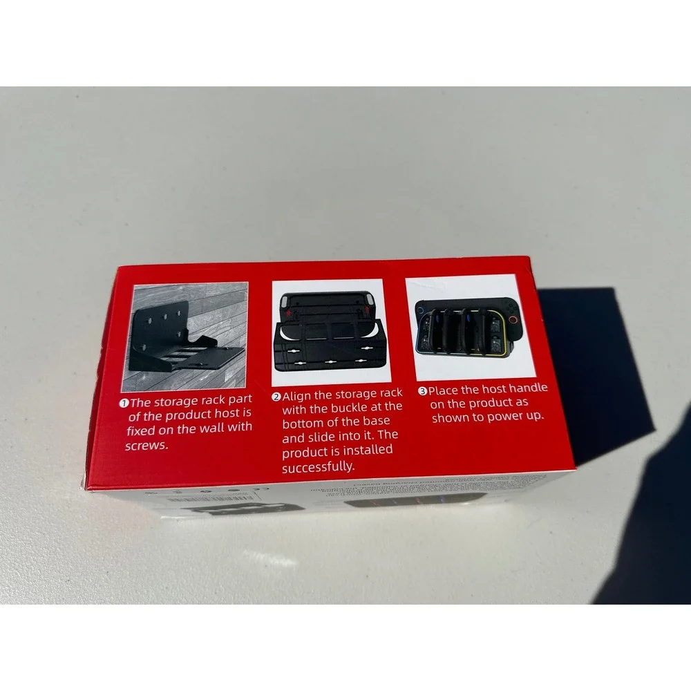 Hosanwell NS2 Wall-Mounted Charging Base for Nintendo Switch 4 Controller Slots